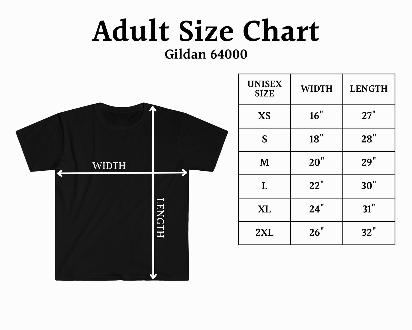 64000-Gildan-tshirt-size-chart